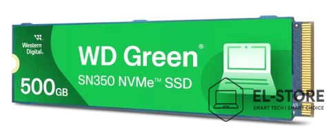WD Dysk SSD WD Green SN350 WDS500G2G0C (500GB ; M.2 ; PCIe NVMe 3.0 x4)