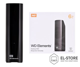 WD Dysk zewnętrzny HDD WD Elements Desktop 6TB 3.5 Black