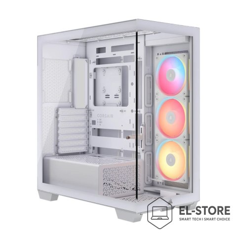 Corsair Obudowa komputera typu mid-tower CORSAIR 3500X LX-R RGB iCUE LINK biała ze szkła hartowanego
