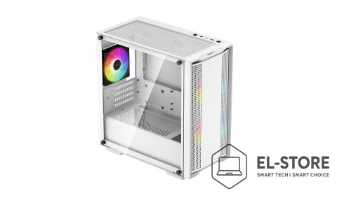 DEEPCOOL DeepCool CC360 WH ARGB Mini Tower Biały