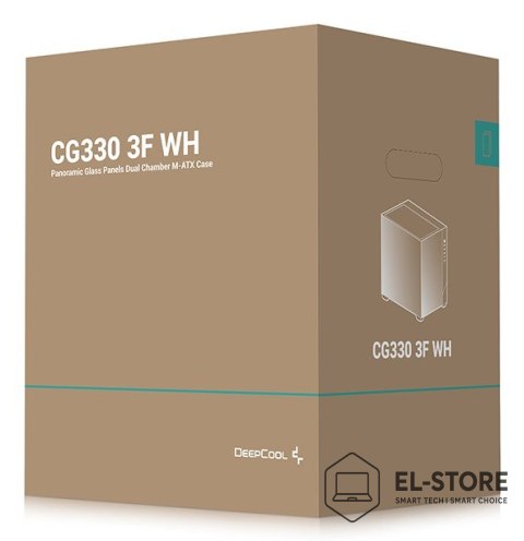 DEEPCOOL DeepCool CG330 3F WH Tower Biały