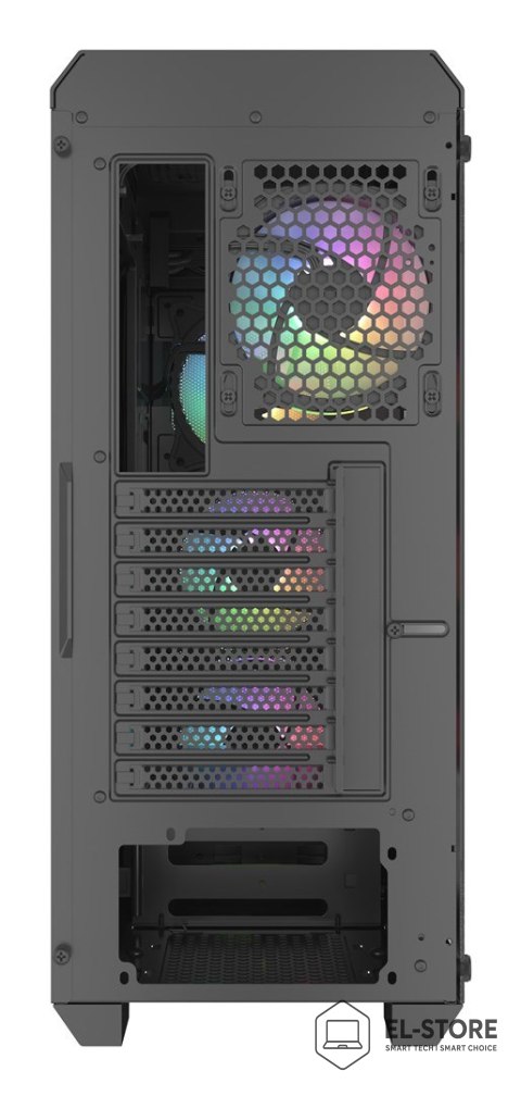 GENESIS Obudowa NATEC Genesis Irid 505 ARGB NPC-1518 (ATX. Micro ATX. Mini ITX; kolor czarny)