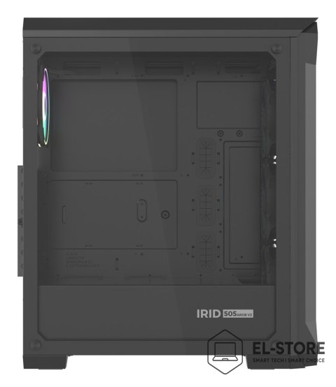 GENESIS Obudowa NATEC Genesis Irid 505 ARGB NPC-1518 (ATX. Micro ATX. Mini ITX; kolor czarny)