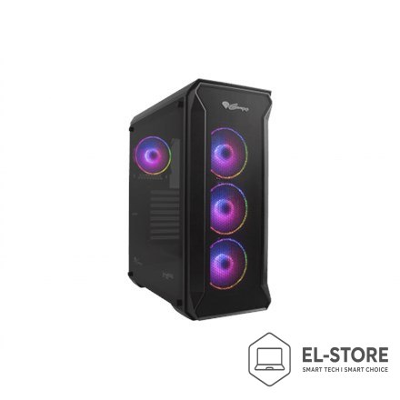 GENESIS Obudowa NATEC Genesis Irid 505 ARGB NPC-1518 (ATX. Micro ATX. Mini ITX; kolor czarny)
