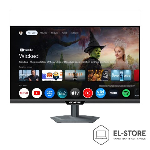 Gigabyte GIGABYTE M27QS monitor komputerowy 68,6 cm (27") 2560 x 1440 px Quad HD LED Czarny