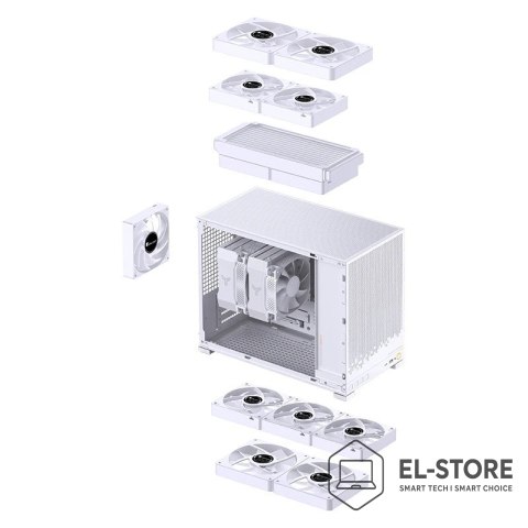 Jonsbo Obudowa PC Jonsbo D32 STD Biała Obudowa, Mini Obudowa, mATX, Szkło Hartowane - Białe