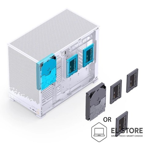 Jonsbo Obudowa PC Jonsbo D32 STD Biała Obudowa, Mini Obudowa, mATX, Szkło Hartowane - Białe