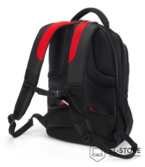 MANFROTTO DICOTA D32119-RPET plecak Plecak turystyczny Czarny, Czerwony Poliester, Przetworzony politereftalan etylenu (rPET)