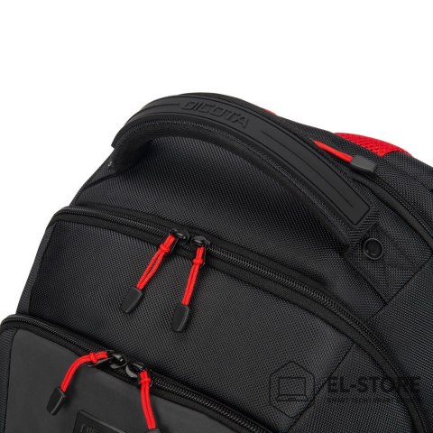 MANFROTTO DICOTA D32119-RPET plecak Plecak turystyczny Czarny, Czerwony Poliester, Przetworzony politereftalan etylenu (rPET)
