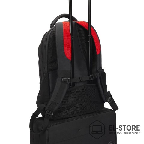 MANFROTTO DICOTA D32119-RPET plecak Plecak turystyczny Czarny, Czerwony Poliester, Przetworzony politereftalan etylenu (rPET)