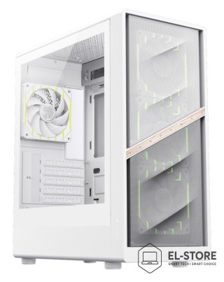 No name GameMax AERIS 330 MW Mini Tower Biały