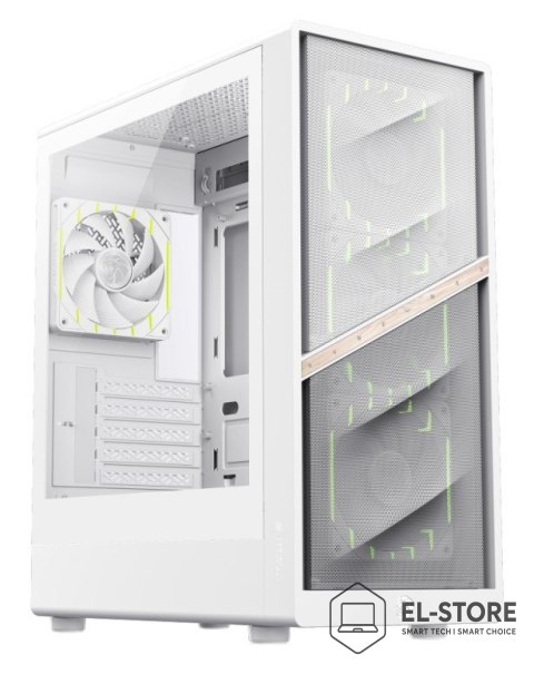No name GameMax AERIS 330 MW Mini Tower Biały