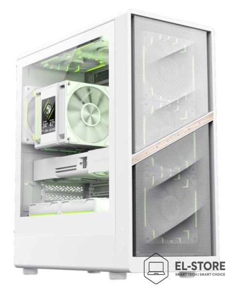 No name GameMax AERIS 330 MW Mini Tower Biały
