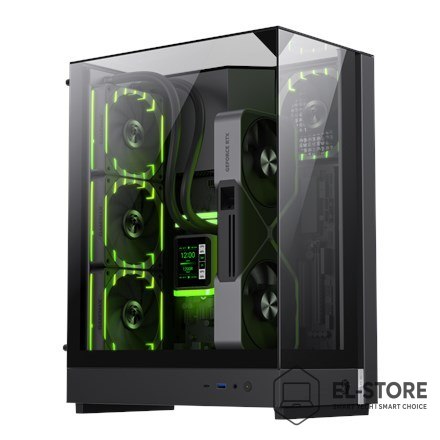 No name GameMax T20 BK Midi Tower Czarny