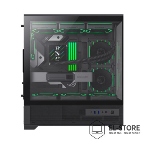 No name GameMax VISTA 2 AB Midi Tower Czarny