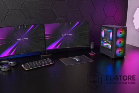 TACENS TACENS MARS MC-VECTOR 4xARGB USB-C mATX- obudowa/cases