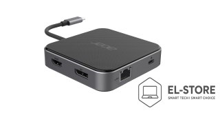 Acer Hub wielofunkcyjny ACER 7in1 USB4 8k Multi Display Hub 1xHDMI/1xDP/2xUSB3.2/USB-C/RJ45/Audi