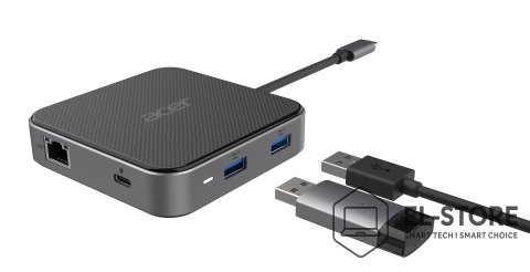 Acer Hub wielofunkcyjny ACER 7in1 USB4 8k Multi Display Hub 1xHDMI/1xDP/2xUSB3.2/USB-C/RJ45/Audi