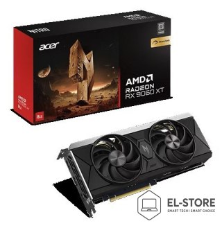 Acer Karta graficzna Acer Nitro Radeon RX 9060 XT 8 GB OC Procesor AMD 8 GB Radeon RX z serii 9060 XT Pamięć GDDR6 Ilość portów HDMI: