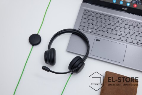 Acer Konferencyjny zestaw słuchawkowy Acer z mikrofonem, USB typu A, Czarny