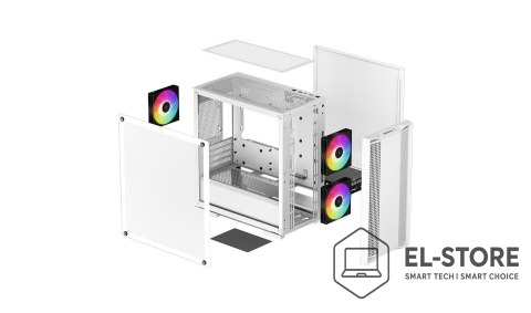 DEEPCOOL DeepCool CC360 WH ARGB Mini Tower Biały