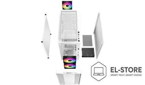 DEEPCOOL DeepCool CC360 WH ARGB Mini Tower Biały