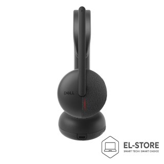 Dell DELL WL3024 Zestaw słuchawkowy Przewodowy i Bezprzewodowy Opaska na głowę Połączenia/muzyka USB Type-C Bluetooth Czarny