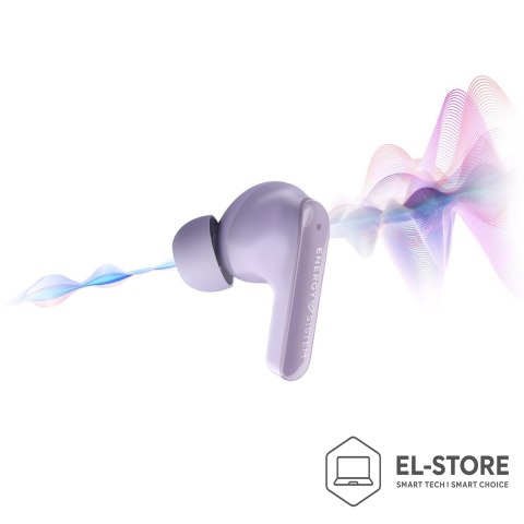 Energy Sistem Słuchawki bezprzewodowe Energy Sistem True Wireless Earphones Serenity ANC z mikrofonem, Bluetooth, kolor lawendowy, ANC