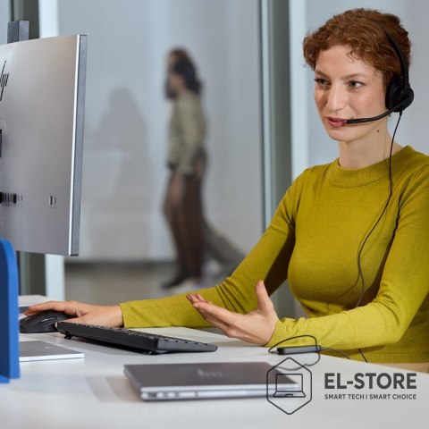 Hewlett-Packard Słuchawki przewodowe HP Poly Mission 415 Monaural USB Wired Headset Classic