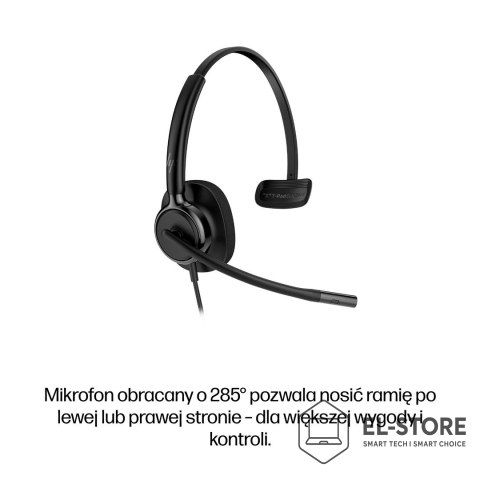 Hewlett-Packard Słuchawki przewodowe HP Poly Mission 415 Monaural USB Wired Headset Classic