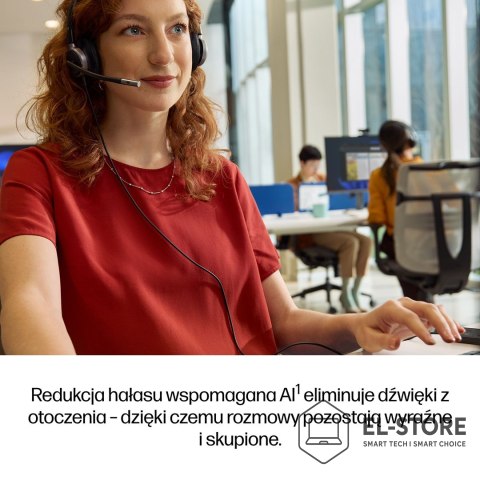 Hewlett-Packard Słuchawki przewodowe HP Poly Mission 625 Stereo USB Wired Headset