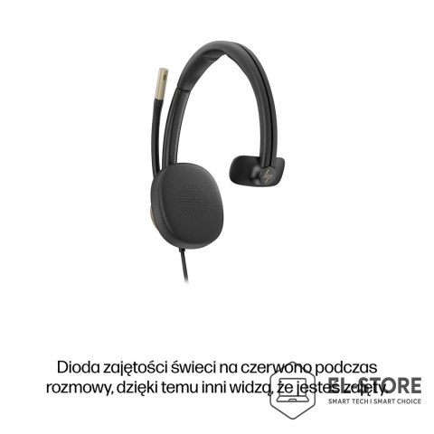 Hewlett-Packard Słuchawki przewodowe HP Poly Mission 815 Monaural USB Wired Headset