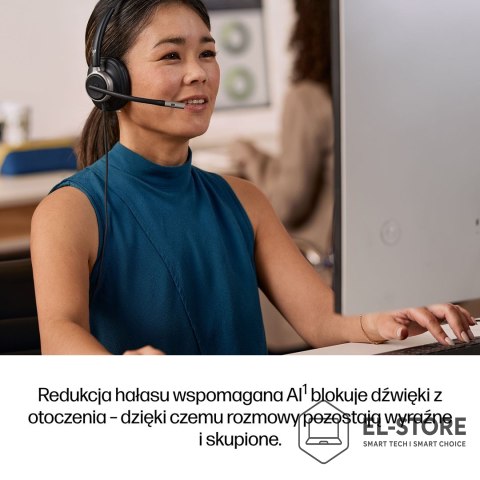 Hewlett-Packard Słuchawki przewodowe HP Poly Mission 815 Monaural USB Wired Headset