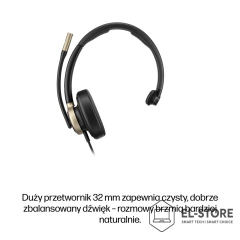 Hewlett-Packard Słuchawki przewodowe HP Poly Mission 815 Monaural USB Wired Headset