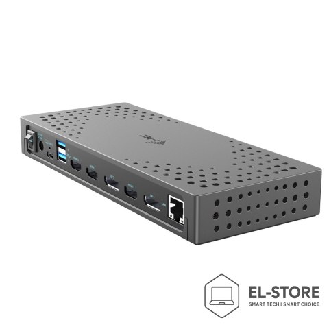 I-Tec I-tec CATRIPLE4KDOCKPD2 stacja dokująca Przewodowa USB 3.2 Gen 2 (3.1 Gen 2) Type-C Szary