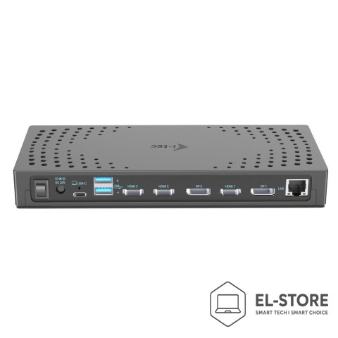 I-Tec I-tec CATRIPLE4KDOCKPD2 stacja dokująca Przewodowa USB 3.2 Gen 2 (3.1 Gen 2) Type-C Szary