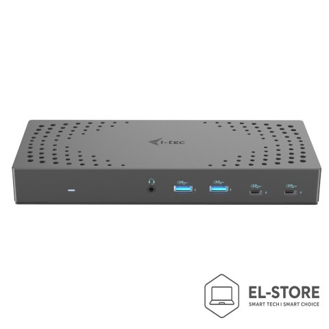 I-Tec I-tec CATRIPLE4KDOCKPD2 stacja dokująca Przewodowa USB 3.2 Gen 2 (3.1 Gen 2) Type-C Szary
