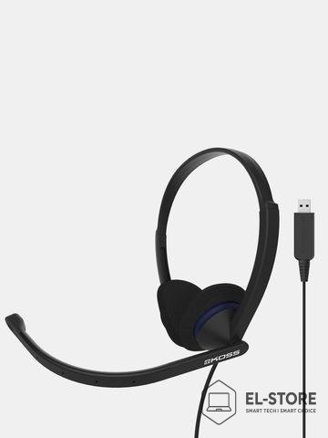 Koss Koss Headphones CS200 USB Wired, On-Ear, Microphone, USB Type-A, Black
