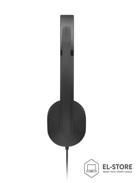 Lenovo Przewodowy zestaw słuchawkowy VoIP Lenovo 5000 z mikrofonem, USB A/C, Czarny