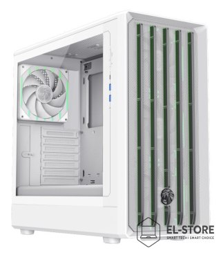 No name GameMax CLAW 460 WH Midi Tower Biały