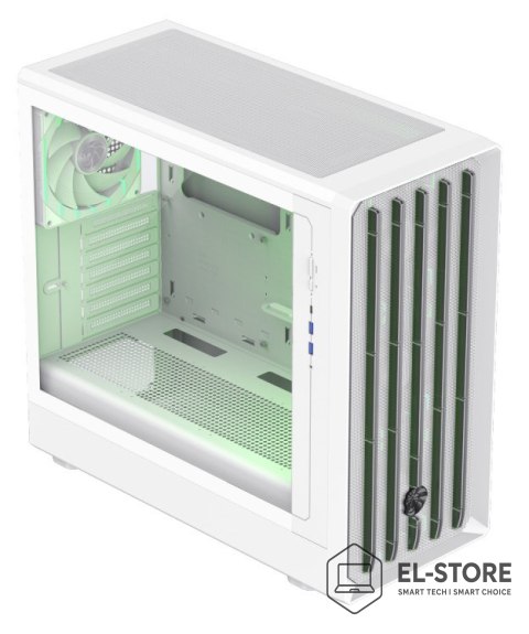 No name GameMax CLAW 460 WH Midi Tower Biały