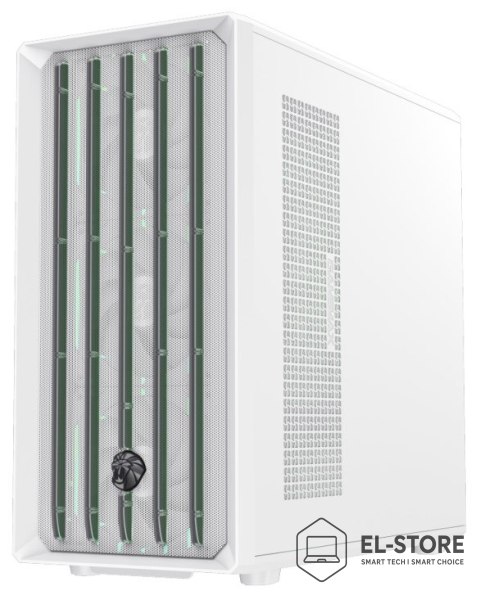 No name GameMax CLAW 460 WH Midi Tower Biały