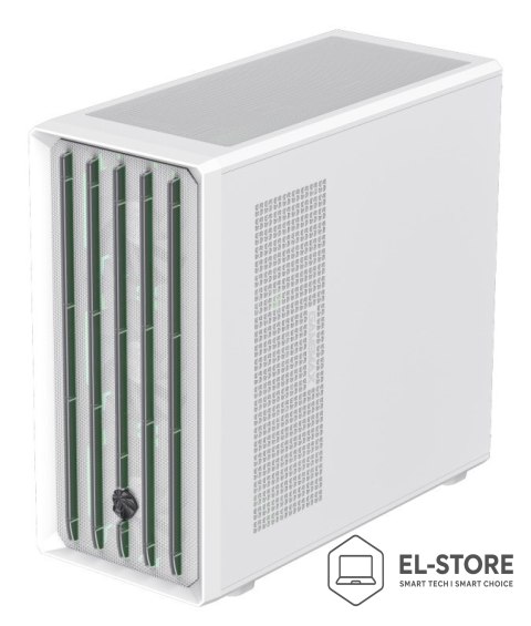 No name GameMax CLAW 460 WH Midi Tower Biały