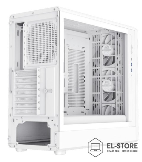 No name GameMax CLAW 460 WH Midi Tower Biały