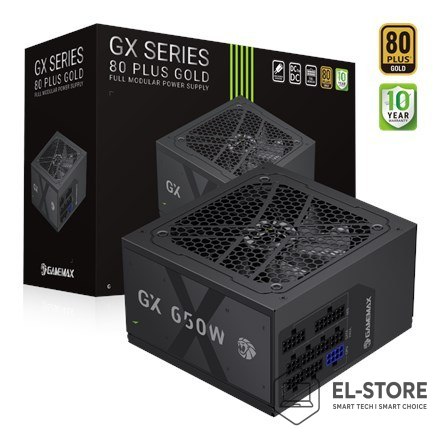 No name Gamemax PSU | GX 650GF | 650 W | Gold | Full Modular