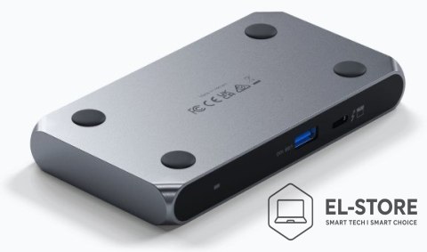 No name Satechi Thunderbolt 4 Slim Hub Pro - hub USB-C (port DC 20V, USB 3.2 Gen 2 Data Port, 3x port Thunderbolt 4) (space gray)