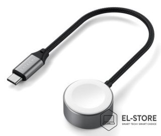 No name Satechi USB-C Fast Charging Cable - kabel ładujący USB-C do Apple Watch, 5W 20 cm (space gray)
