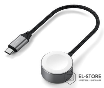 No name Satechi USB-C Fast Charging Cable - kabel ładujący USB-C do Apple Watch, 5W 20 cm (space gray)