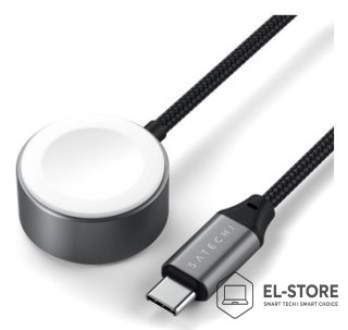 No name Satechi USB-C Fast Charging Cable - kabel ładujący USB-C do Apple Watch, 5W 20 cm (space gray)