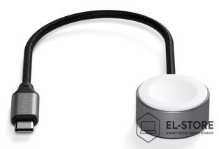No name Satechi USB-C Fast Charging Cable - kabel ładujący USB-C do Apple Watch, 5W 20 cm (space gray)